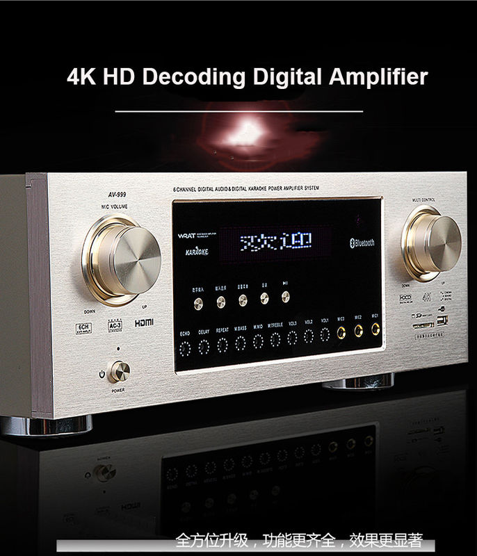 4K High Power Bluetooth Audio Amplifier Receiver Wireless USB Interface
