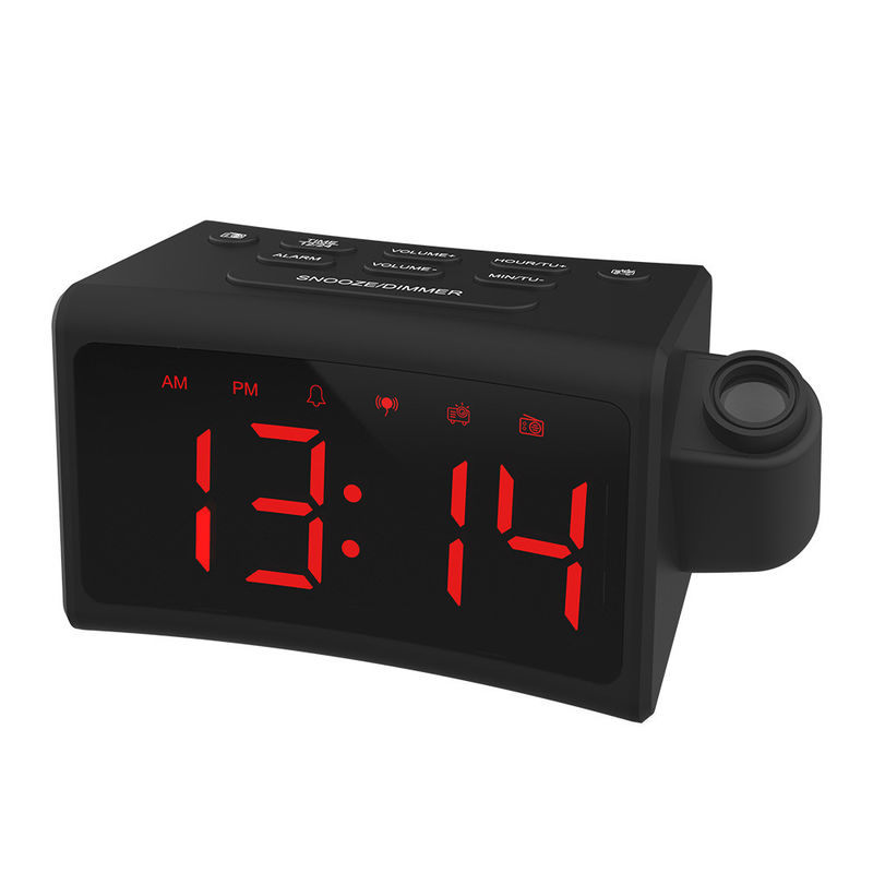 180 Degree Rotating Alarm Clock FM Radio With Creative Curved Surface
