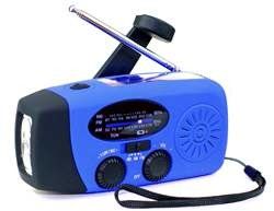 Hand Crank Waterproof Emergency Radio , Outdoor AM FM Internet Radio With LED Flashlight