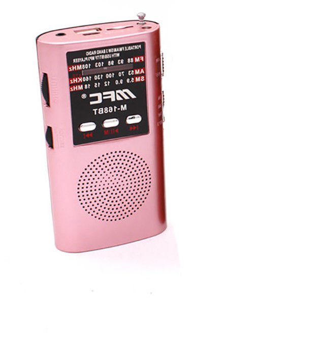 Retro Portable Radio Player With Lithium Battery Telescopic Antenna