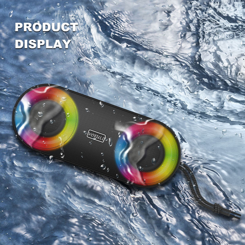 DC 5 Volt IPX7 Waterproof Bluetooth Floating Speaker Black 10m Transmission