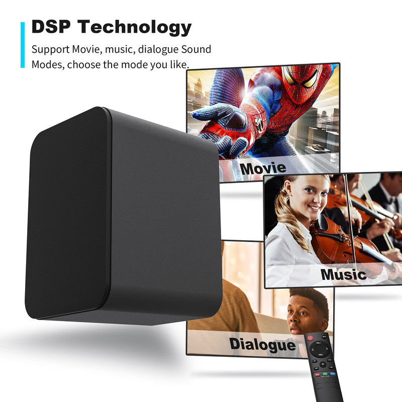 Active Bluetooth Bookshelf Speakers For TV Turntables 50W RMS
