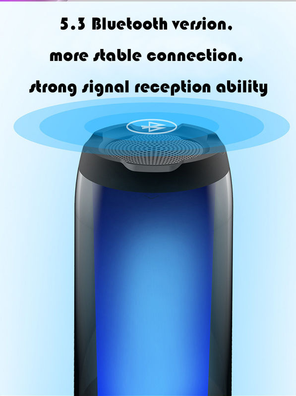 Stereo RGB Wireless Portable Bluetooth Speakers With 1500mA Battery