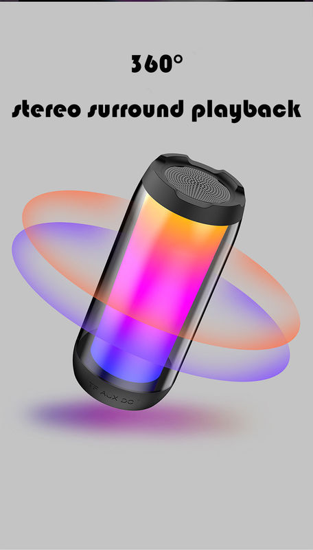Stereo RGB Wireless Portable Bluetooth Speakers With 1500mA Battery