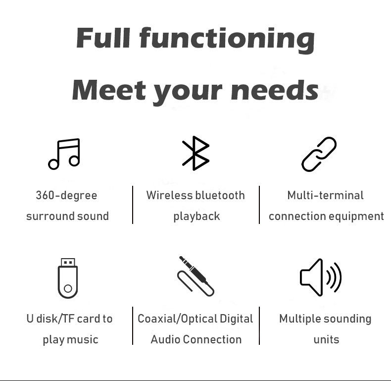 Wireless Bluetooth Bookshelf Speakers For Multimedia Home Theatre