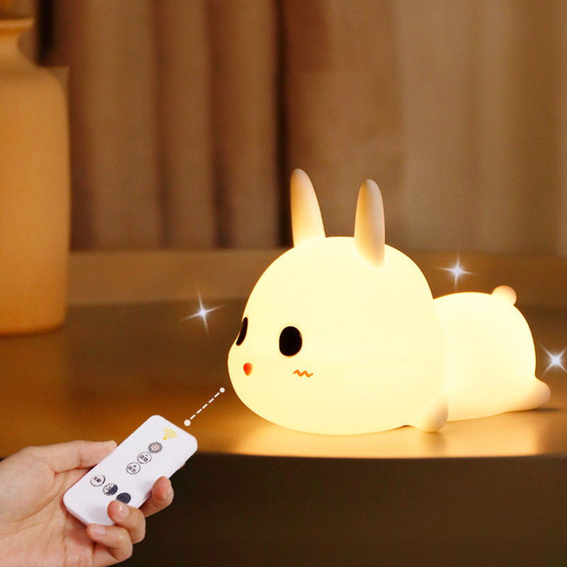 Colorful LED Animal Silicone Night Light 1200mAh Battery Powered