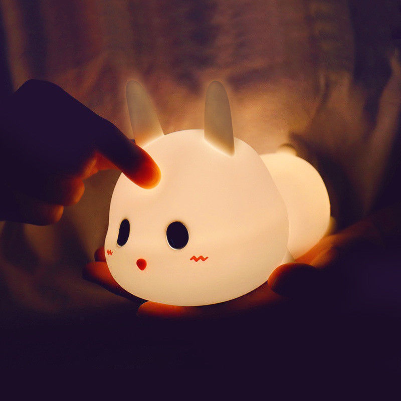 Colorful LED Animal Silicone Night Light 1200mAh Battery Powered