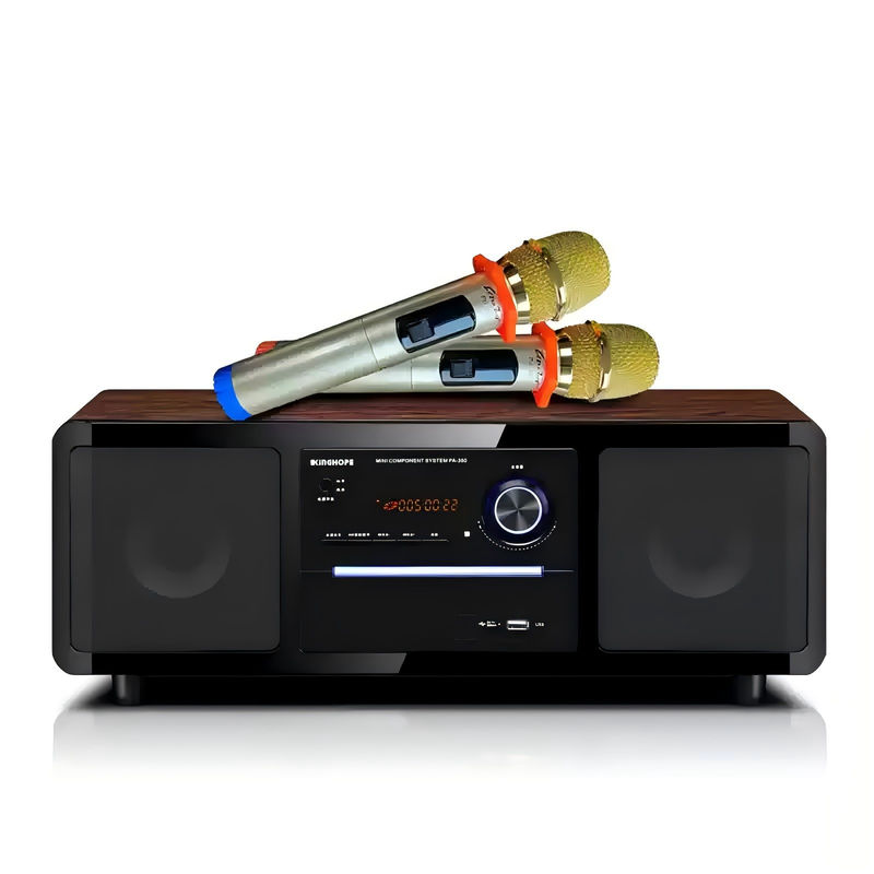 Impressive 2 Channel Stream Music Active Bookshelf Speaker With Remote Control and Mircophone