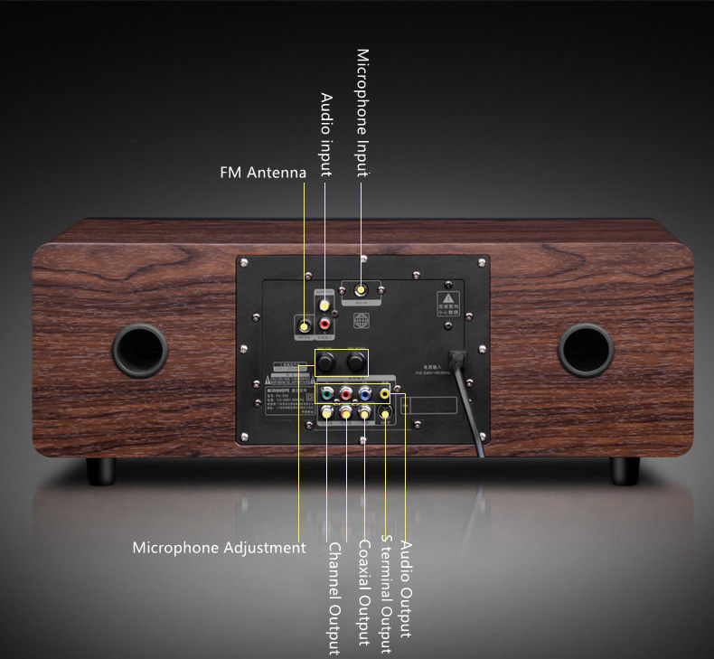 Impressive 2 Channel Stream Music Active Bookshelf Speaker With Remote Control and Mircophone