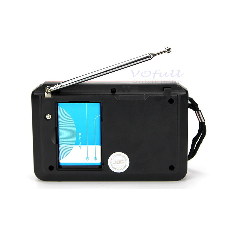 FM/MW/SW 3 Band Coffee/Wooden Rechargeable Portable Radio with Built In Speaker and USB/TF Slot