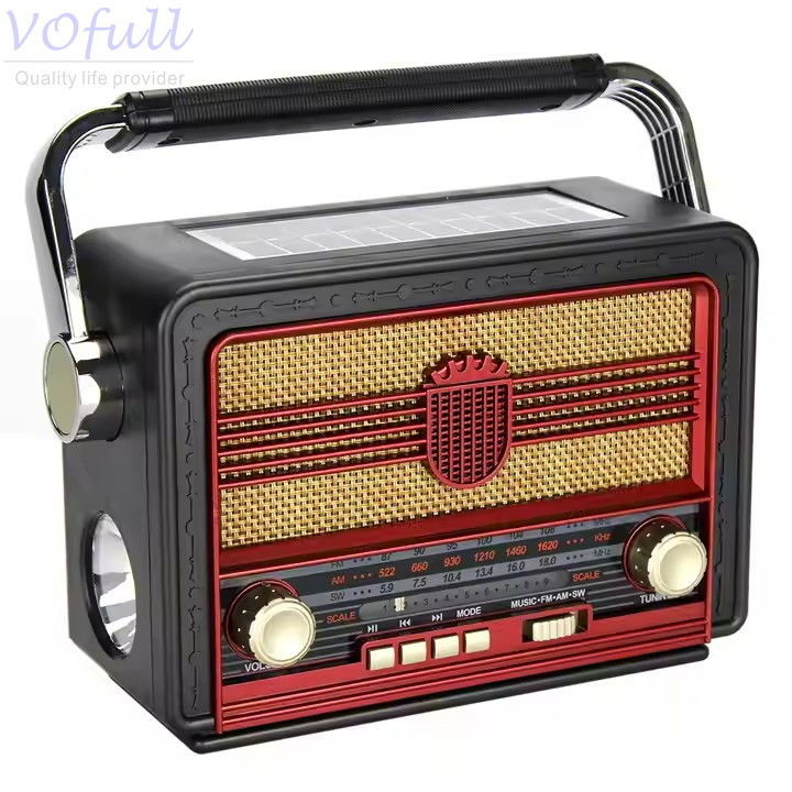 FM/MW/SW 3 Band Portable Radio Player with USB/TF Slot and AM / FM