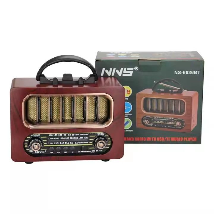 Rechargeable Battery Pack Portable Radio Player for FM/MW/SW 3 Band Listening on the Go