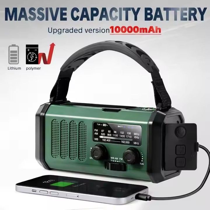 2000mhA Battery Emergency Radio The Ultimate Solution with USB Charging Port